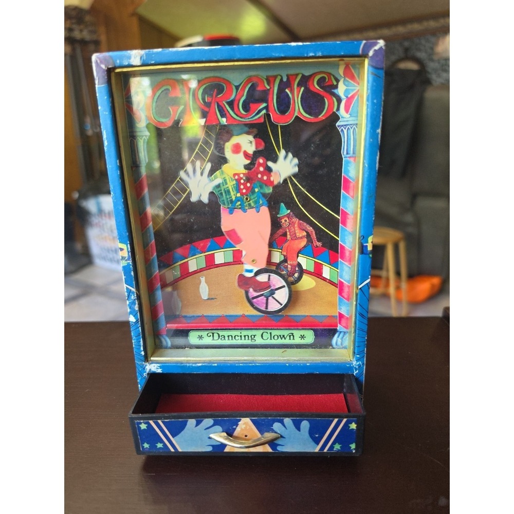 70s Koji Murai Dancing Clown Music Box Send in The Clowns Stephen Sondheim Works